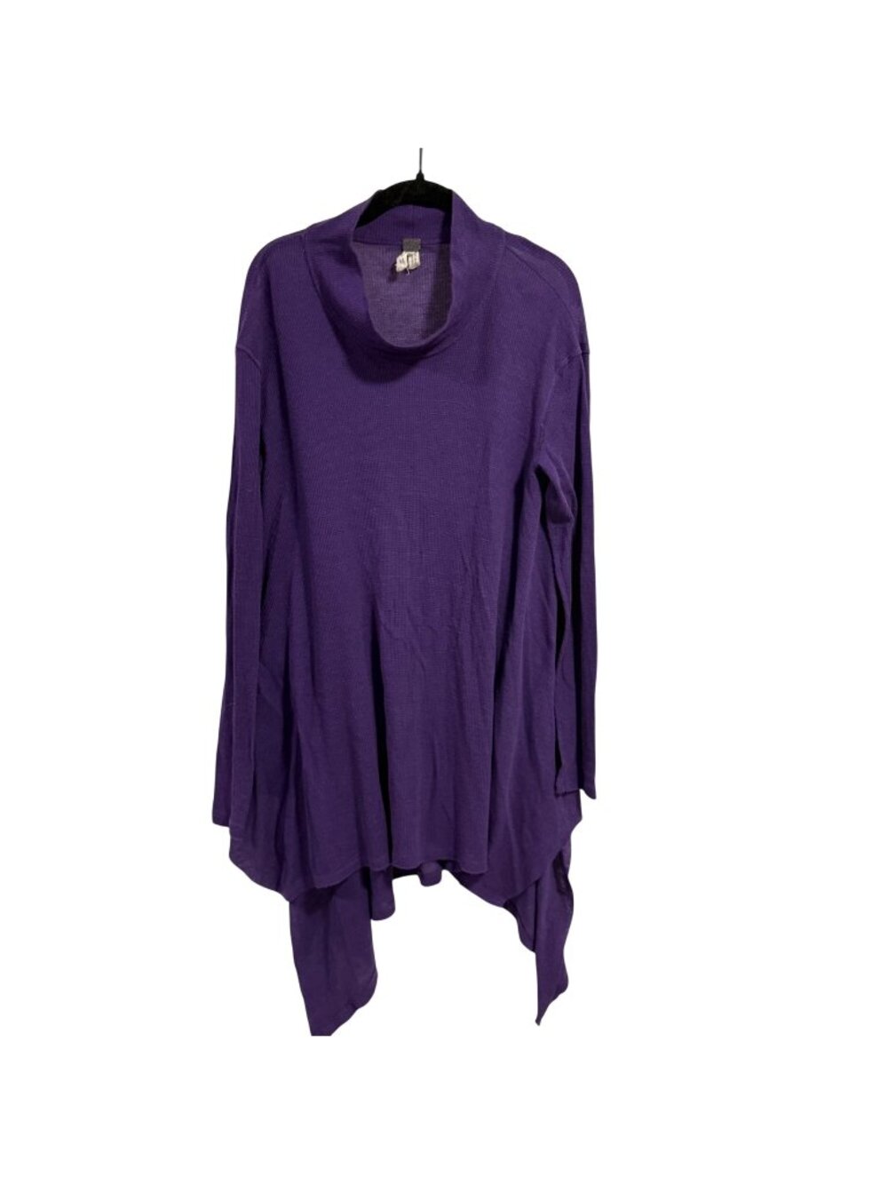 Free People We the Free Wonder Woman Purple Cowl Neck Tunic Top Dress Size M